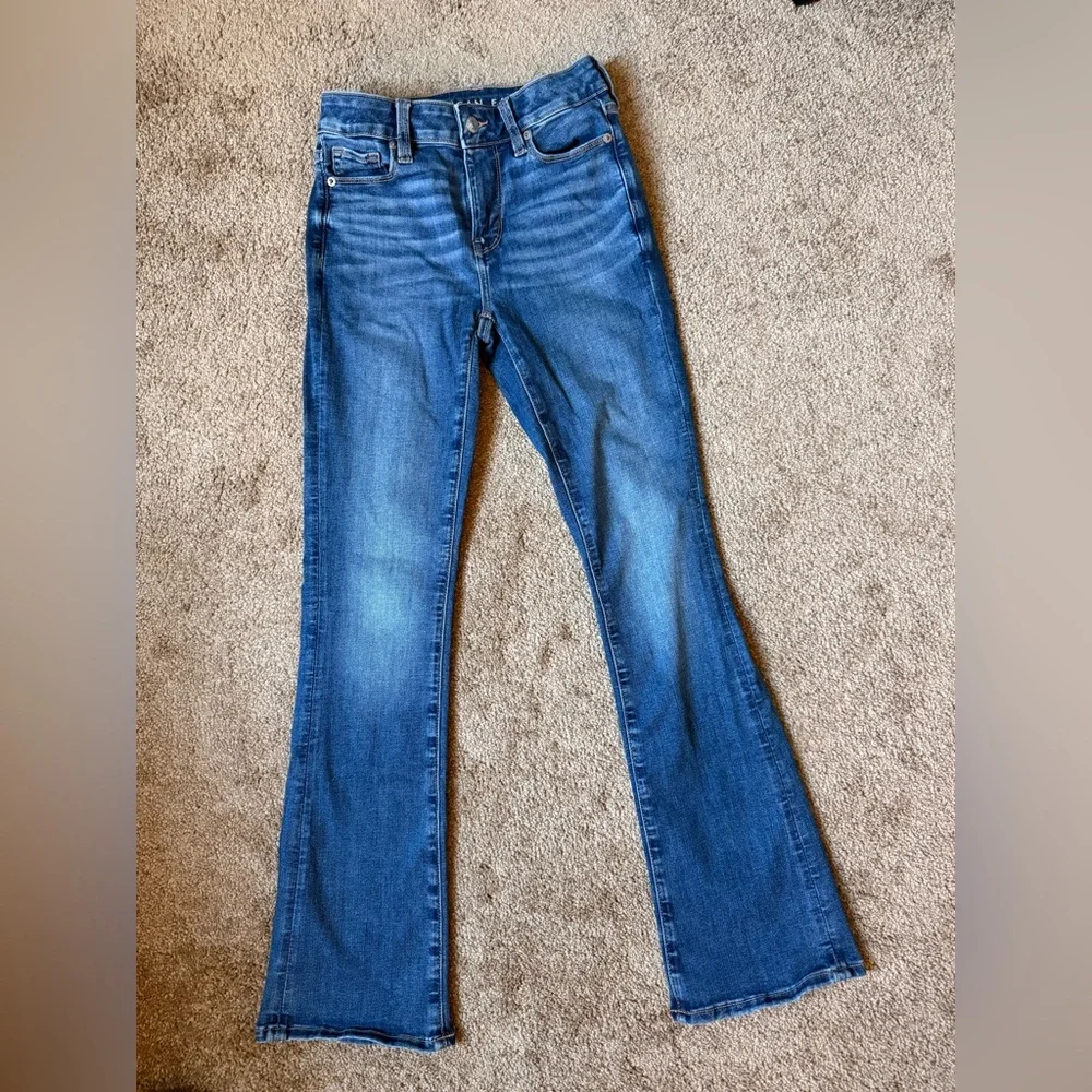 American Eagle High Rise Skinny Kick Jeans - Picture 1 of 6